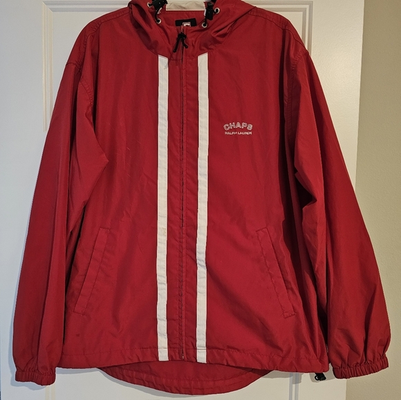 Vintage Ralph Lauren Chaps Men's Windbreaker Jacket with Hood sz medium - Picture 1 of 4